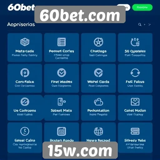 Recursos e funcionalidades do site 60bet.com